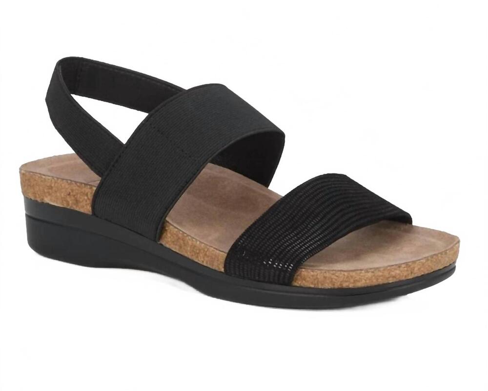 NEW DREW women's maeve sandals in black combo
